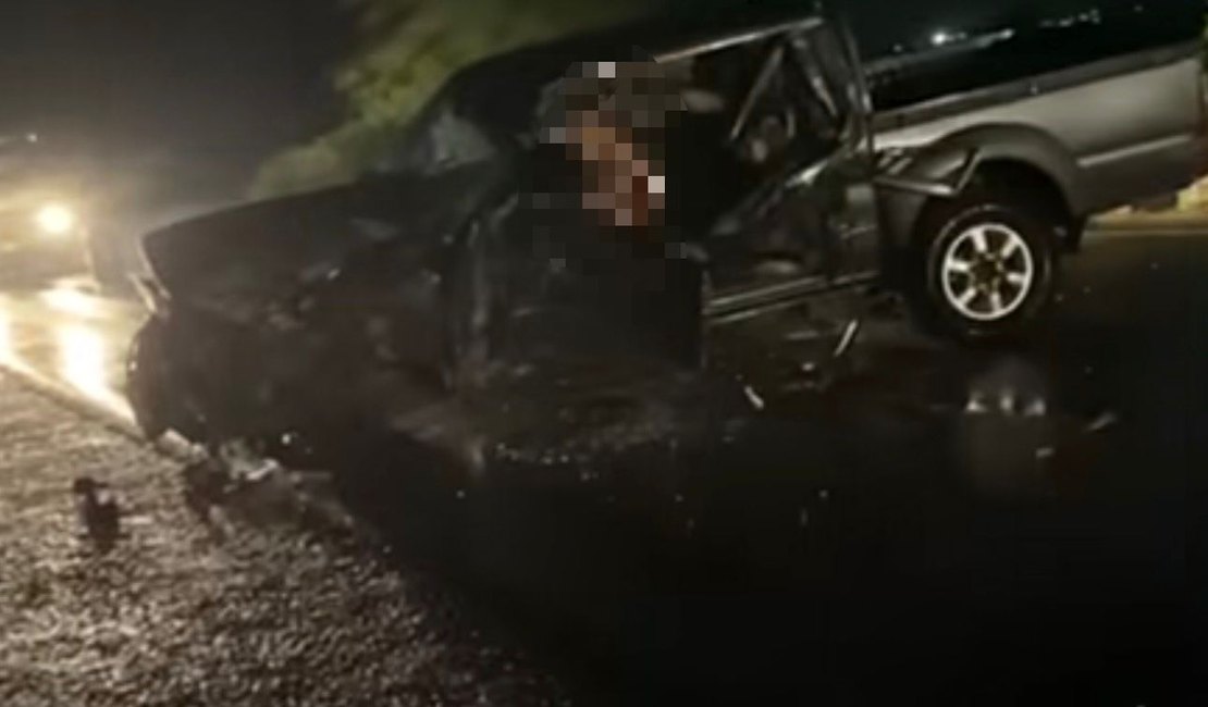 Grave colisão deixa homem morto na zona rural de Inhapi, no Sertão