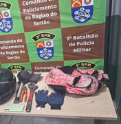 PM recupera moto roubada após perseguição e troca de tiros na AL-220, em Delmiro Gouveia
