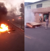 Moradores do Petrópolis, em Maceió, bloqueiam avenida em protesto contra falta de água