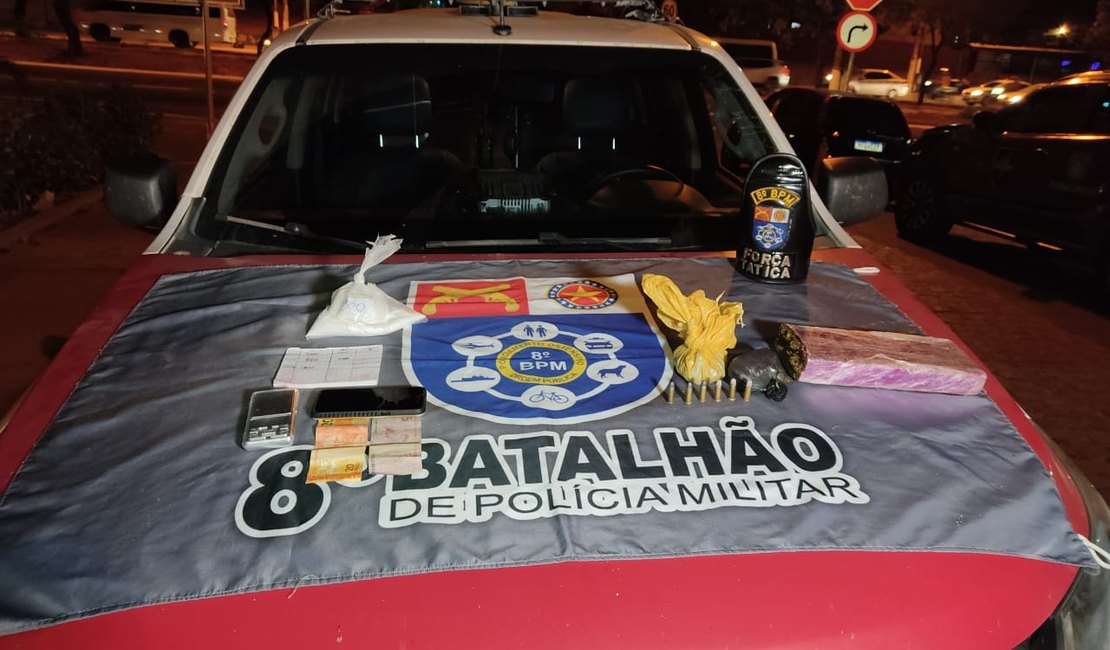 Mulher é presa com maconha e cocaína em Rio Largo