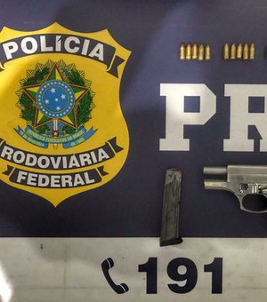 PRF detém homem por porte ilegal de arma de fogo na BR-101
