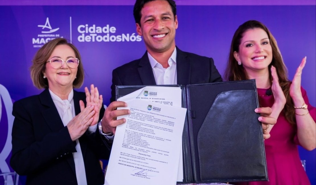 ‘Vamos construir a maior rede de proteção à mulher em AL’, diz Rodrigo Cunha