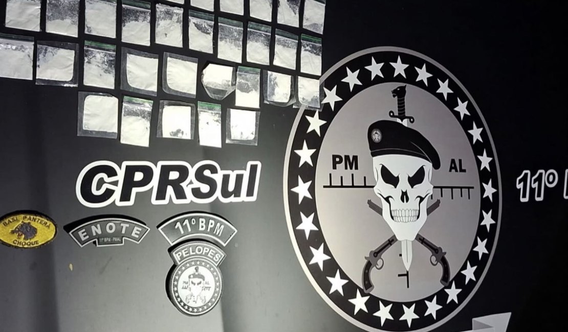 Homem é detido com 43 papelotes de cocaína em Penedo