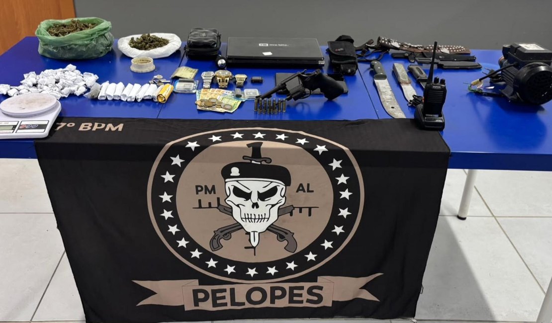 Operação prende suspeito de tráfico e apreende drogas e arma em Maravilha