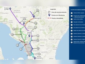 MPF e MP acompanham a execução do eixo da mobilidade urbana em Maceió
