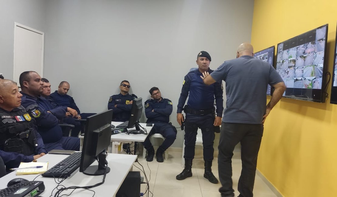 Guarda Municipal de Palmeira realiza treinamento para videomonitoramento