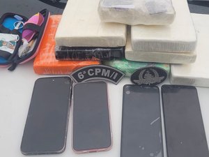 Bando é preso por tráfico de drogas com mais de 7 kg de cocaína em Batalha