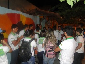 Alunos do Ifal Arapiraca fazem protesto contra atraso de recurso federal