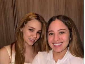 Mari Fernandez posta fotos da filha recém-nascida e se declara à esposa: 'Minha sorte'