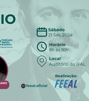 Seminário que celebra obra de Allan Kardec será realizado no auditório do Ifal, em Maceió