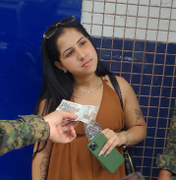 Arapiraquense é presa no interior do Ceará com R$ 2,1 mil em notas falsificadas