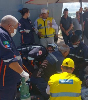 Turista de 59 anos é socorrido após passar mal na praia de Ponta Verde