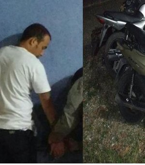 Indivíduos usam moto emprestada para praticar assaltos, proprietário do veículo simula assalto e também é preso