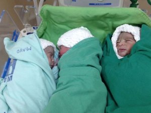 Trigêmeos nascidos na Maternidade Santa Mônica precisam de doações 