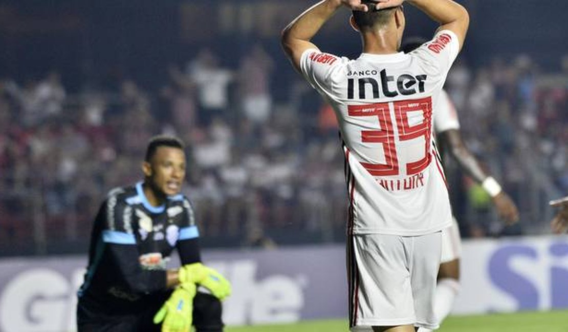 CSA sai na frente, mas sofre o empate contra o São Paulo