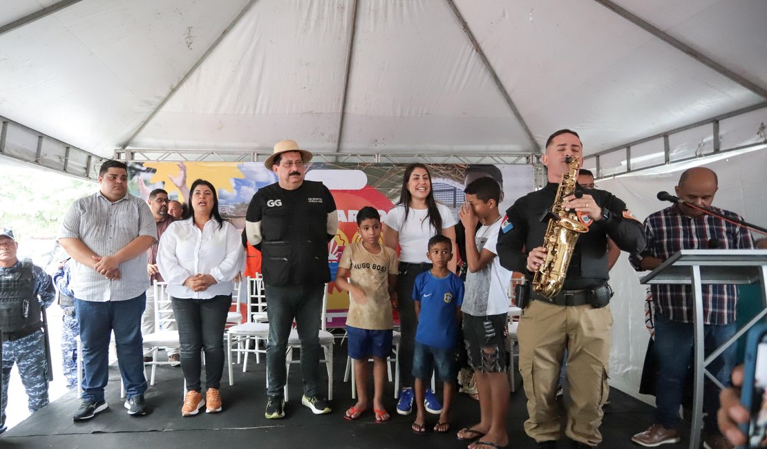 Prefeito Gilberto Gonçalves inaugura duas novas quadras poliesportivas em Rio Largo