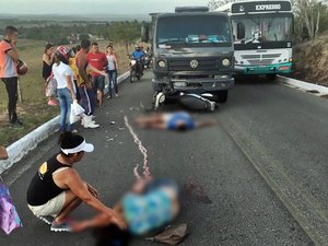 Acidente entre caminhão e moto deixa vítima fatal em Junqueiro