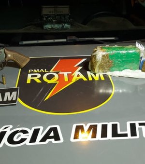 Homem é preso com arma e maconha no Vale do Reginaldo