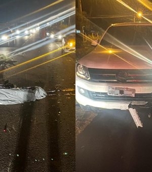 Adolescente morre em acidente entre motocicleta e caminhonete na AL-115, em Arapiraca