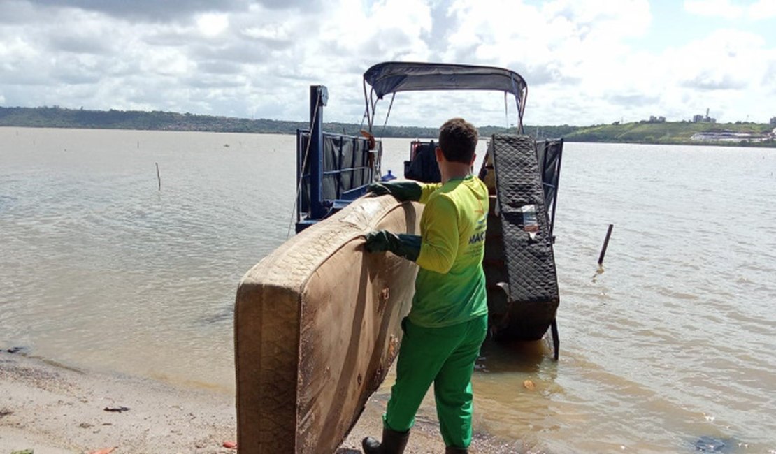 Ecoboats retiraram mais de 60 toneladas de entulhos da Lagoa Mundaú, apenas no último mês