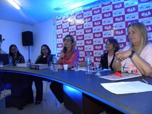 OAB/AL discute violência contra a mulher