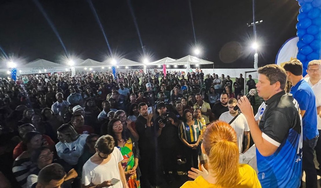 “Quem nasceu Davi, não tem medo de Golias nenhum”, diz Davino no Agreste alagoano