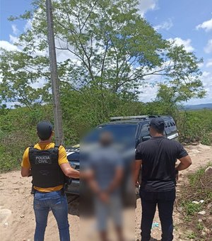 Estuprador é preso por engravidar vizinha de 14 anos em Santana do Ipanema.
