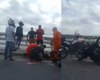 Motociclista sofre múltiplas fraturas após acidente na Ponte Divaldo Suruagy