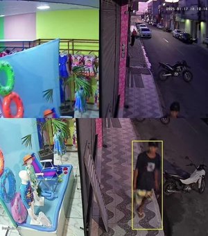 Jovem furta roupa de banho infantil de loja no Centro de Arapiraca