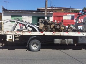 Material apreendido durante operação em lojas de revenda de peças de veículos é roubado