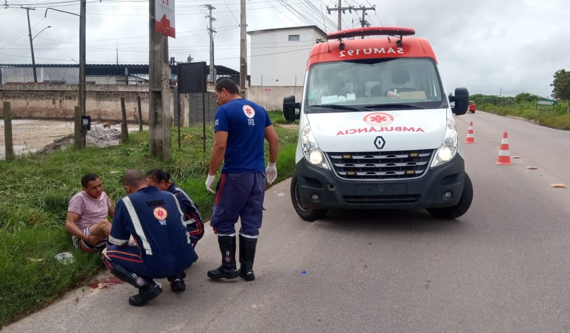 Acidente entre motocicletas deixa um ferido em Arapiraca