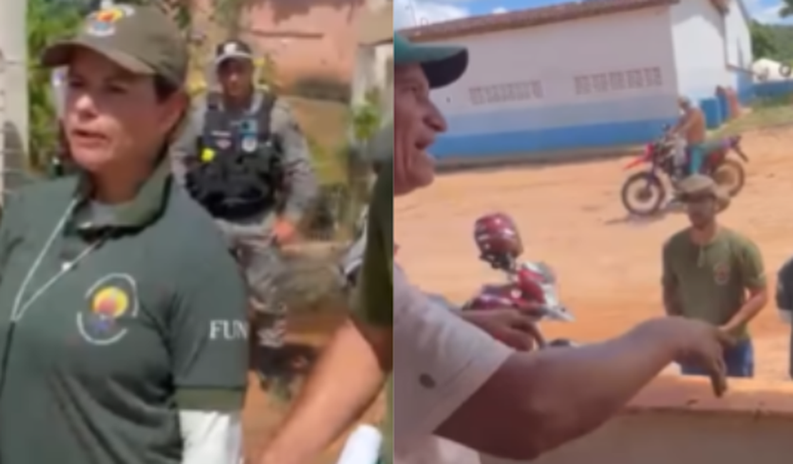 Discussão entre servidores da Funai e moradores gera tensão em Palmeira dos Índios