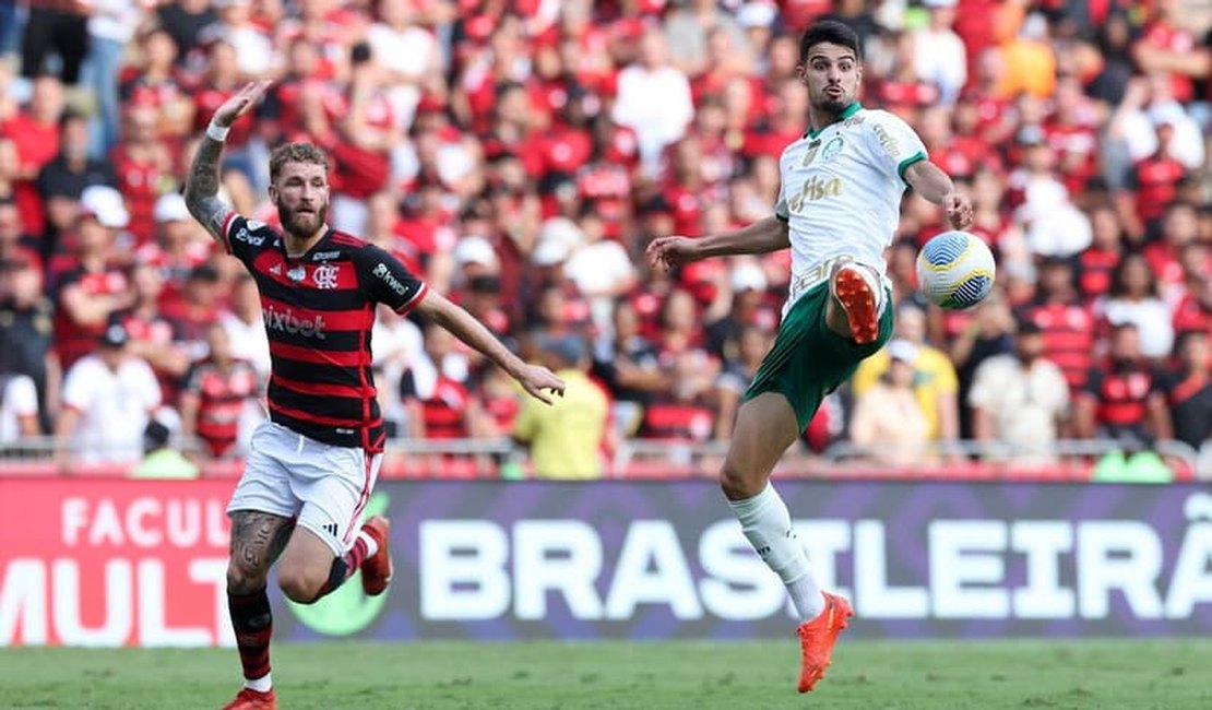 No terceiro jogo em 12 dias, Flamengo e Palmeiras empatam pelo Brasileirão