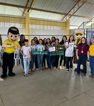 Estudantes da rede municipal de Arapiraca participam de oficinas de educação no trânsito