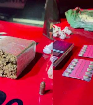 Polícia prende dois homens e adolescente é apreendido com drogas em Maceió