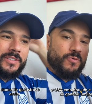 [Vídeo] Azulino, humorista Ed Gama ironiza rebaixamento do CSA: ‘proeza’