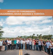 Paulo Dantas entrega rodovia que liga São José da Tapera ao povoado Torrões