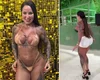 Rainha sem calcinha reaparece após polêmica e se esforça para sambar