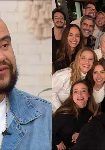 Gominho alfineta selfie de famosos de Luciano Huck