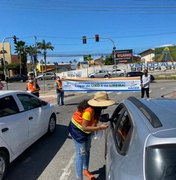 Previne Maceió: Ação conscientiza sobre descarte de lixo nas ruas e entrega 5 mil lixeiras para carro