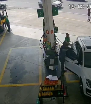 [Vídeo] Líder do PCC em Alagoas é preso enquanto abastecia carro no interior de São Paulo
