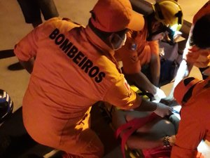 Condutor bate em cavalo e fica preso às ferragens na rodovia AL 101 Norte