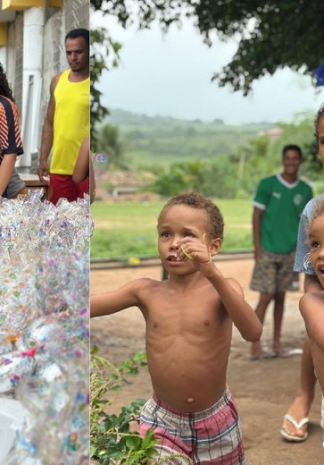 Atletas do Futuro realiza entrega de 420 ovos de Páscoa e emociona comunidade no Povoado Novo Rio