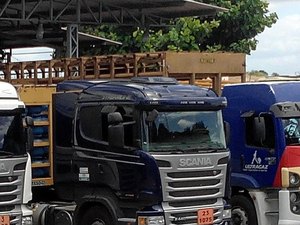 Carreta com placa de São Sebastião é roubada e saqueada, em Pernambuco