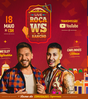 Wesley Safadão divulga show de São João no Rancho do Maia