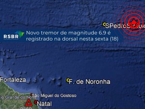 Abalo sísmico de 6,9 de magnitude é registrado no mar do Nordeste