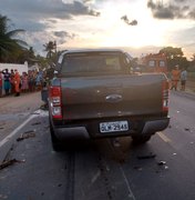 Colisão entre carro e carroça deixa uma pessoa morta em rodovia de Arapiraca