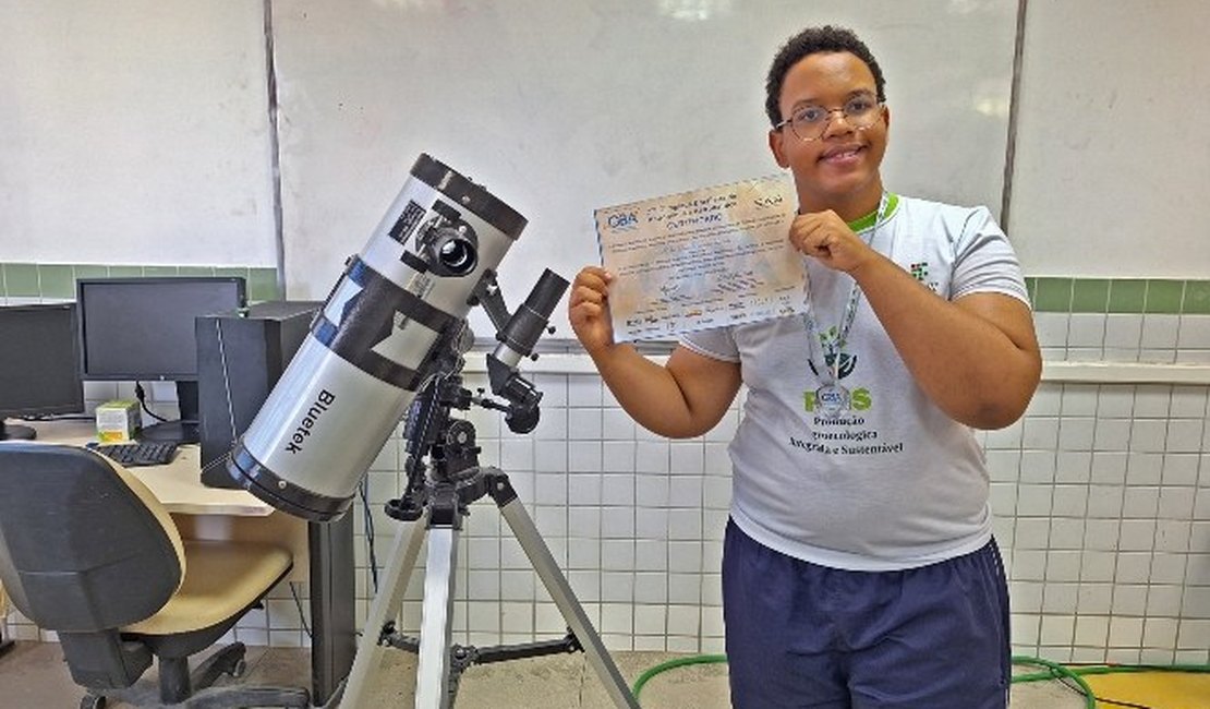 Aluno do Ifal Maragogi ganha prata em Olimpíada de Astronomia