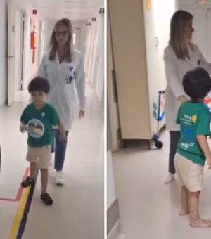 Menino autista que sobreviveu à queda de décimo andar volta a caminhar no hospital