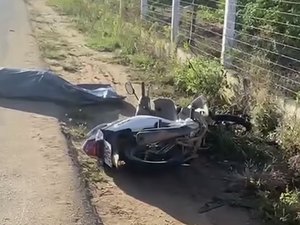 Motociclista morre após perder controle da moto e cair na AL-486, em Craíbas